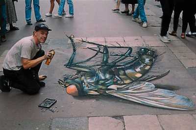 Julian Beever La Mosca